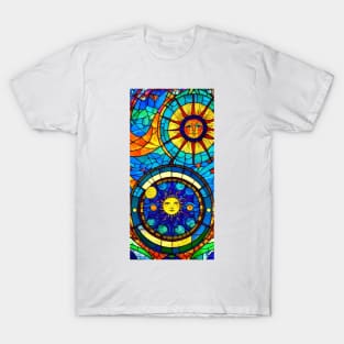 Stained Glass , Sun Psychedelic T-Shirt